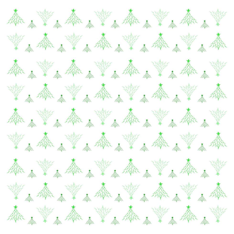 Christmas green colour of tree pattern vector