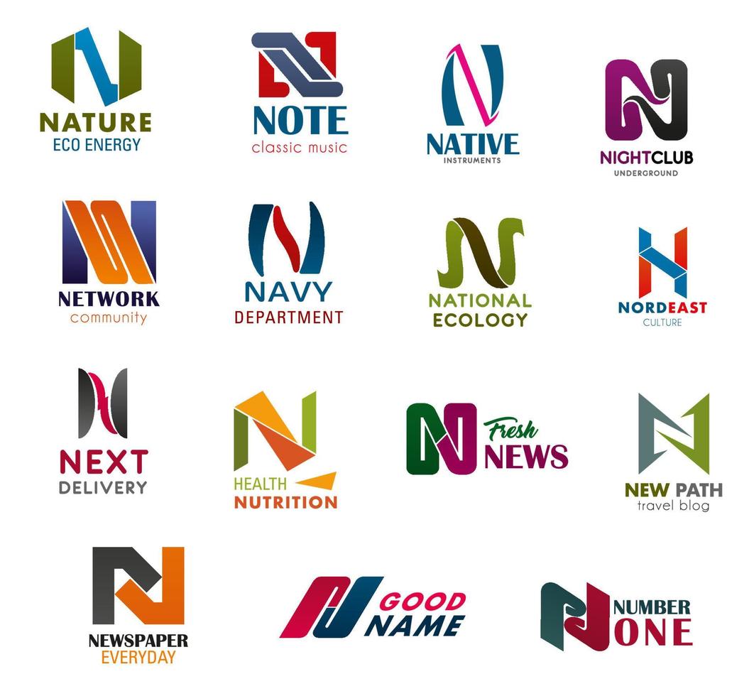 Entertainment and business idenity icons vector