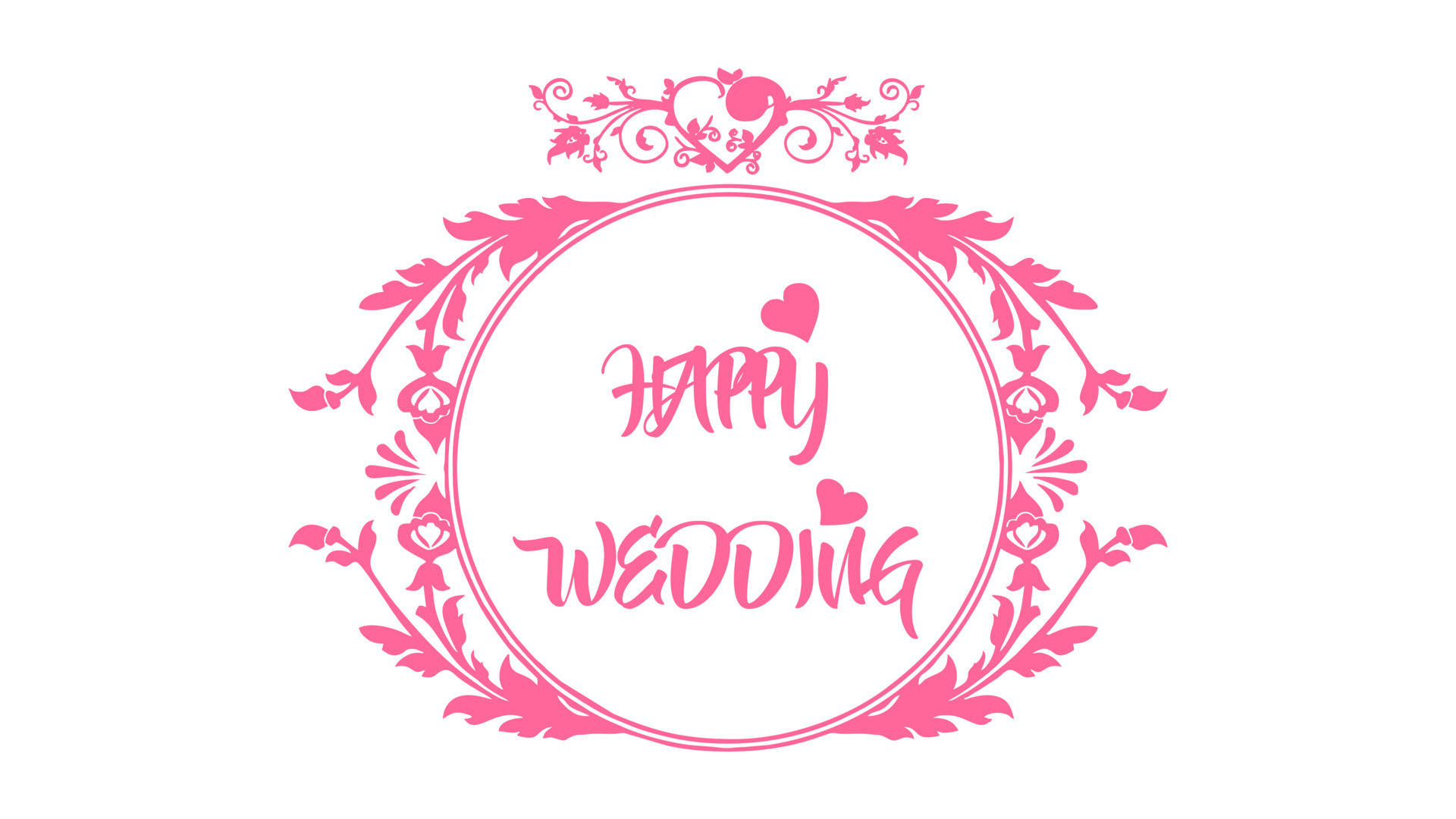 Happy Wedding Logo Design Graphic by 29Graphic · Creative Fabrica