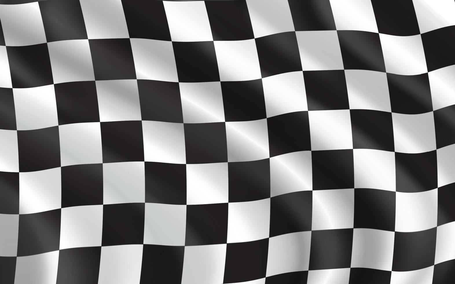 checkered flag, car racing sport vector