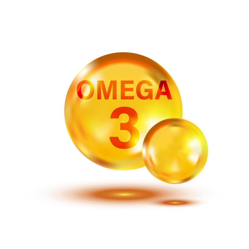 icono de omega 3 en estilo plano. ilustración de vector de cápsula de píldora sobre fondo blanco aislado. concepto de negocio de pescado de aceite.