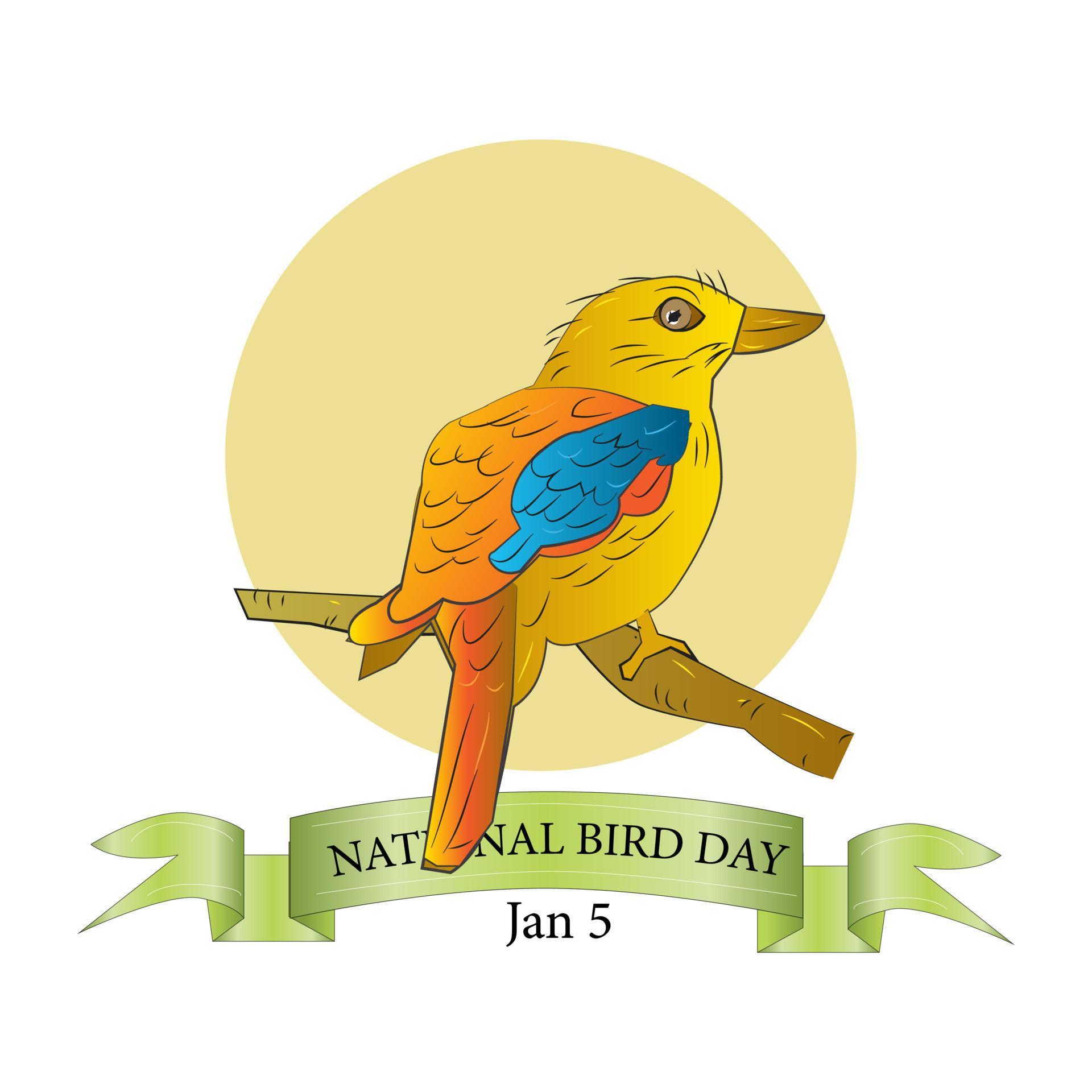 National Bird Day 16138954 Vector Art at Vecteezy