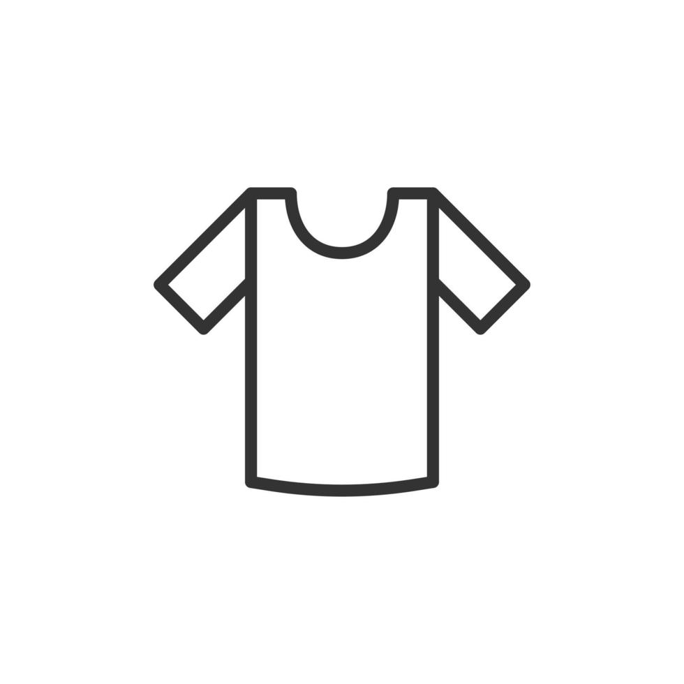 icono de camiseta en estilo plano. ropa casual ilustración vectorial sobre fondo blanco aislado. concepto de negocio de ropa de polo. vector