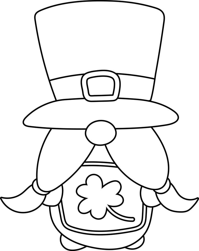 personaje de dibujos animados del día de san patricio de gmone vector