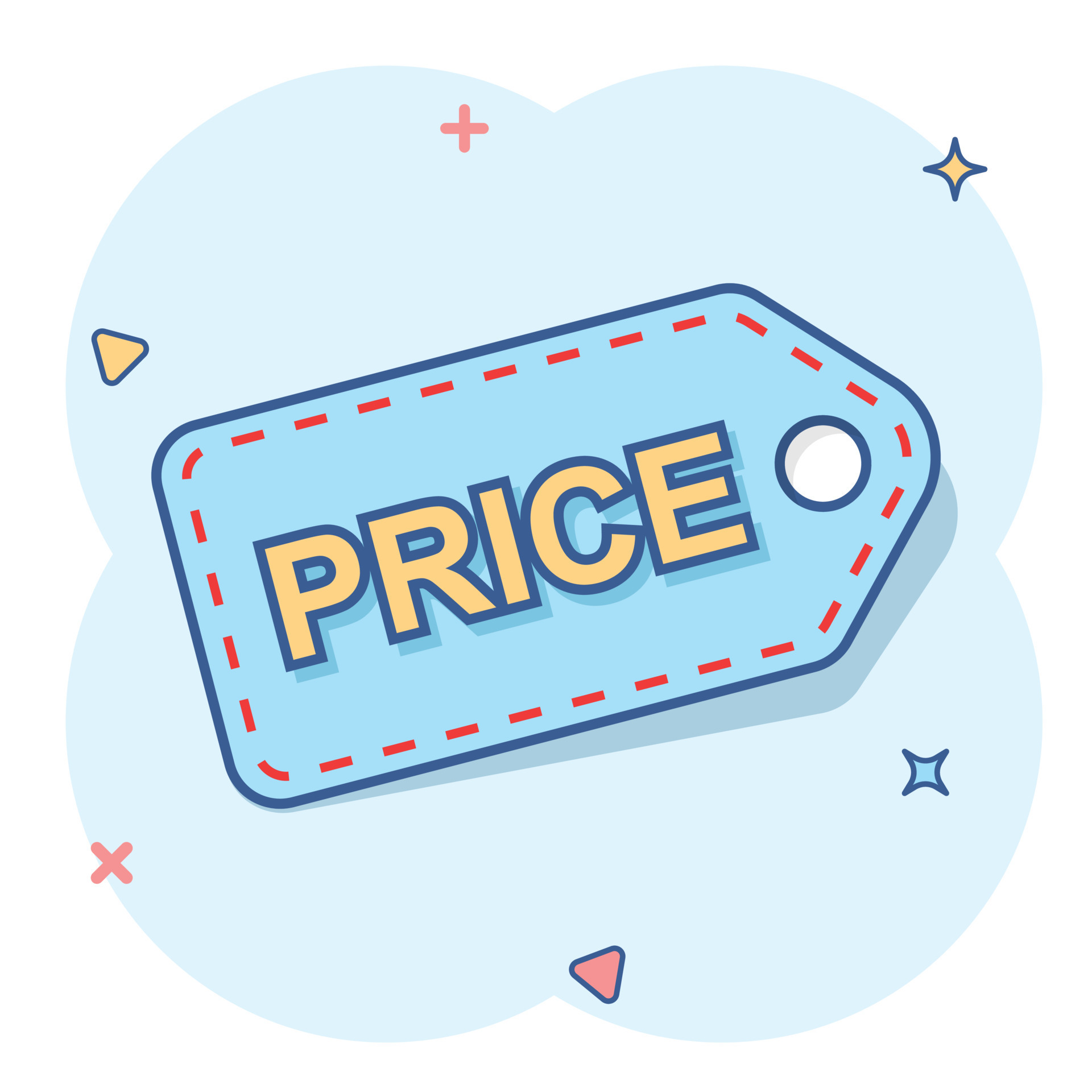 Blue Price Tag Clip Art