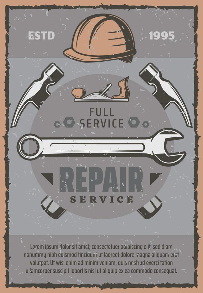 Work tools and repair equipment vector