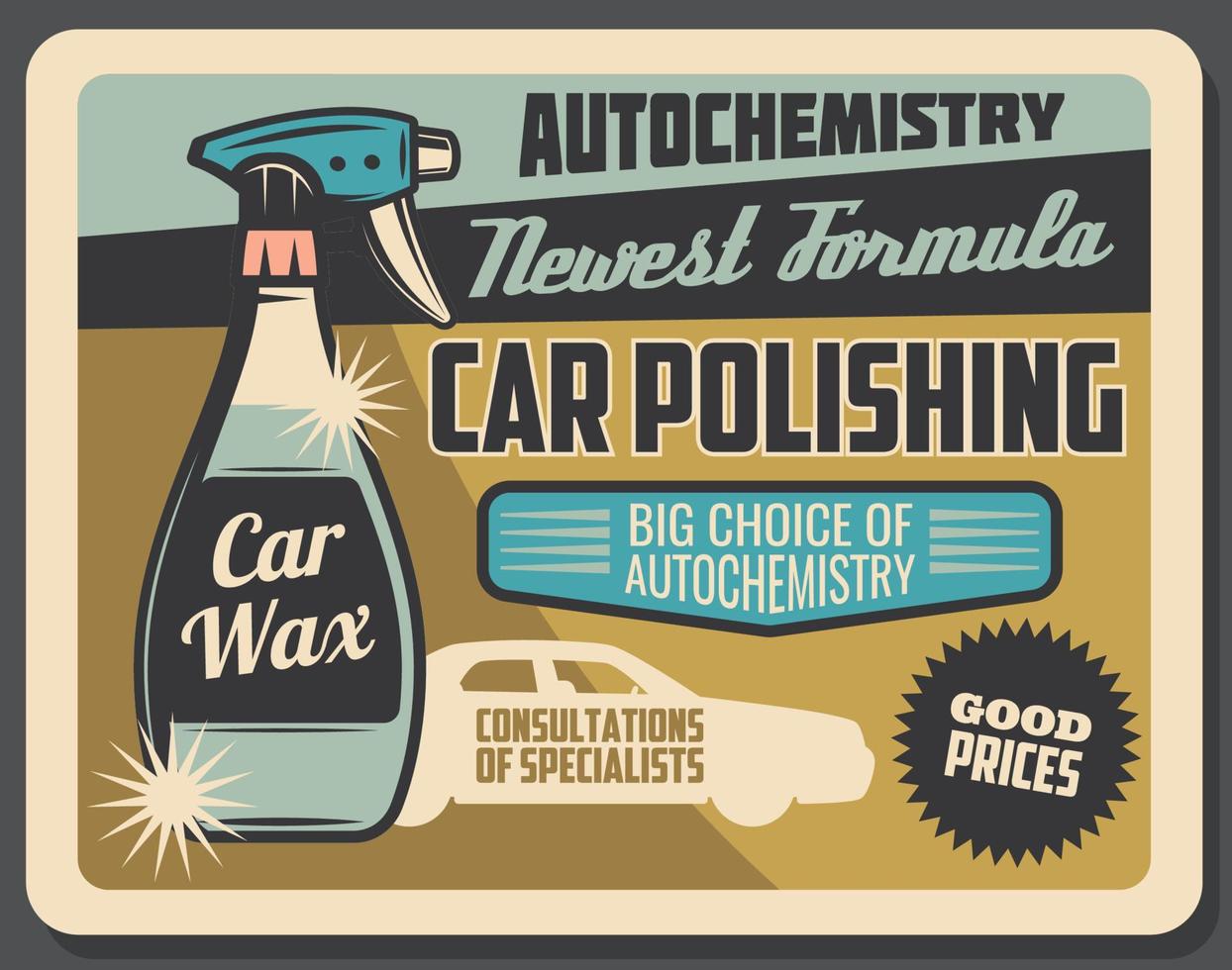 Car polishing and auto chemistry service vector