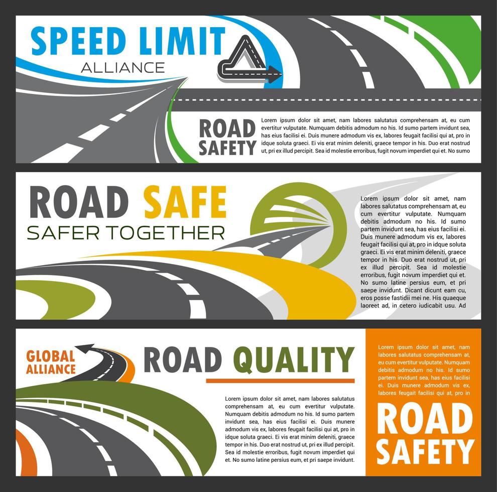 construcción o reparación de carreteras y carreteras, seguridad vector