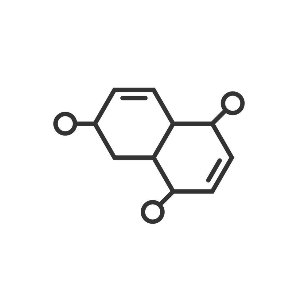 Science icon in flat style. Dna cell vector illustration on white isolated background. Molecule evolution business concept.