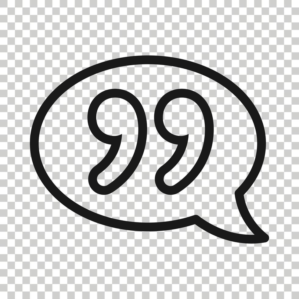 Speak chat icon in flat style. Speech bubble vector illustration on white isolated background. Team discussion business concept.