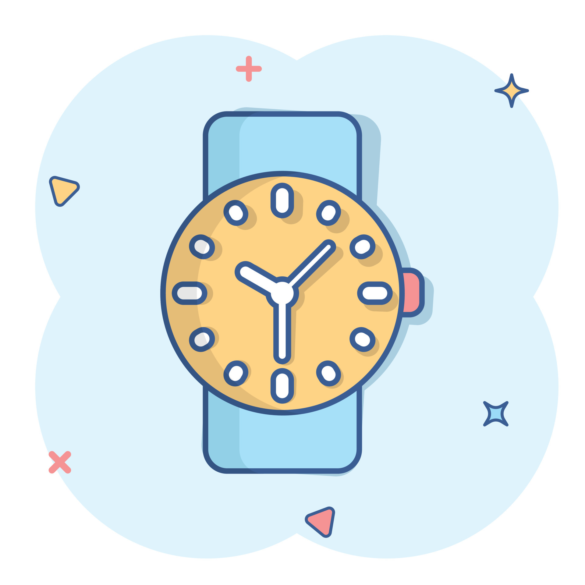Wrist watch icon in comic style. Hand clock cartoon vector illustration on white isolated background. Time bracelet splash effect business concept. 16141517 Vector Art at Vecteezy Wrist watch icon in comic style. Hand clock cartoon vector illustration on white isolated background. Time bracelet splash effect business concept. 16141517 Vector Art at Vecteezy
