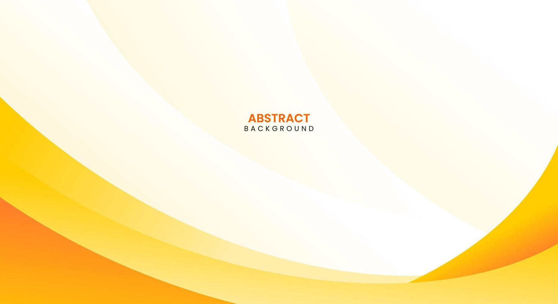 Abstract orange wave banner template design background vector
