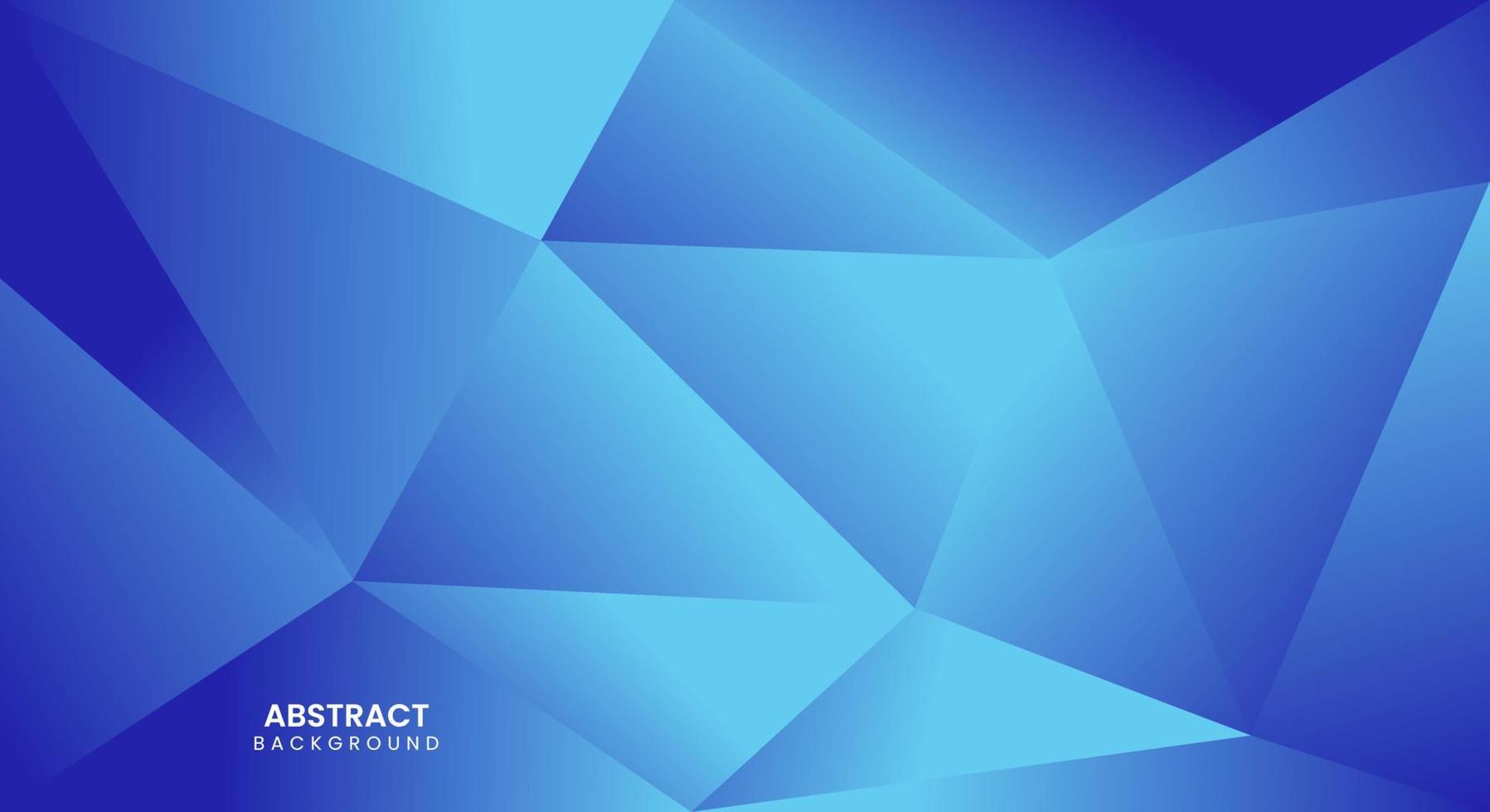 fondo azul degradado poligonal abstracto vector