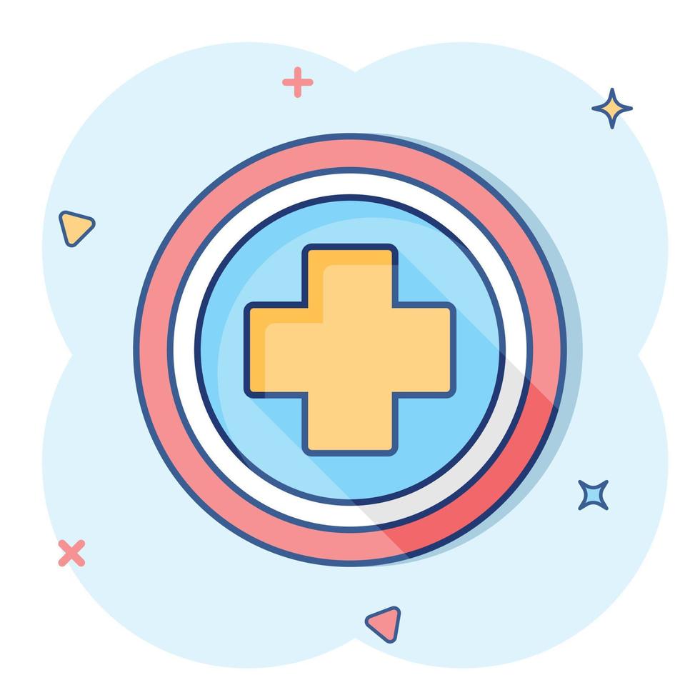 Vector cartoon medical health icon in comic style. Medicine hospital plus sign illustration pictogram. Medical business splash effect concept. 16143145 Vector Art at Vecteezy Vector cartoon medical health icon in comic style. Medicine hospital plus sign illustration pictogram. Medical business splash effect concept. 16143145 Vector Art at Vecteezy