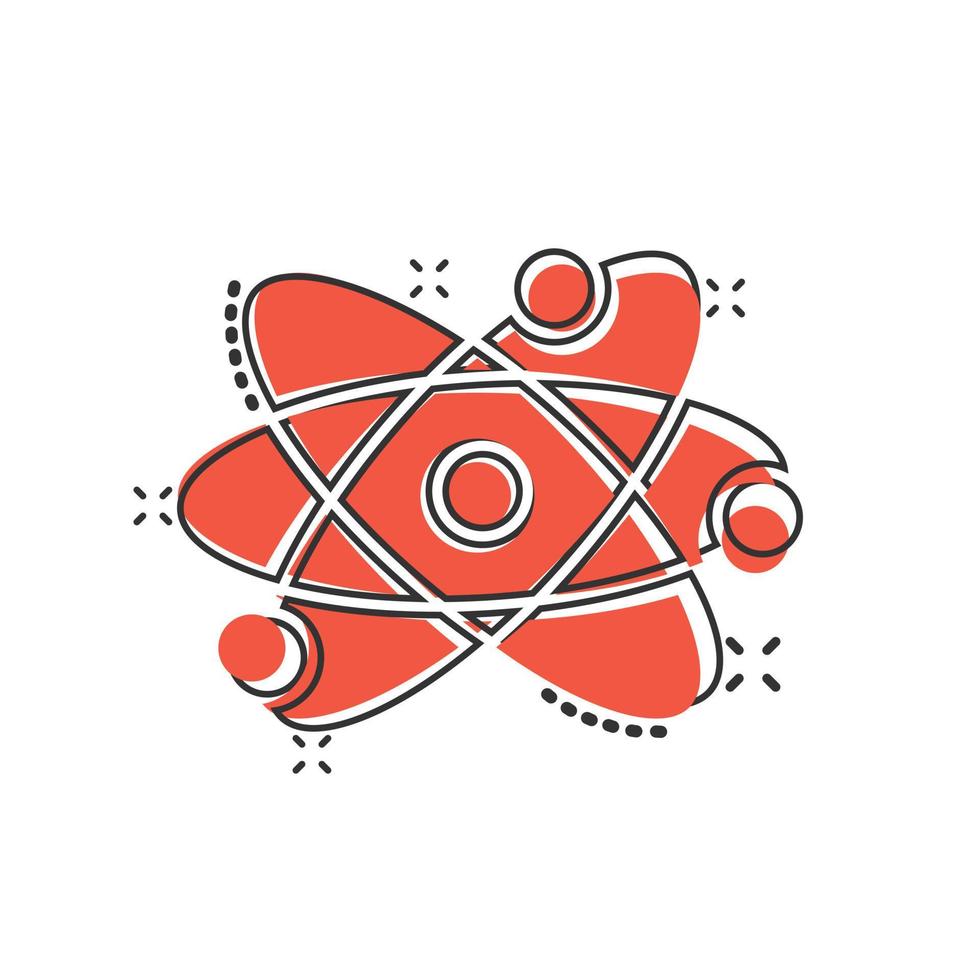Science icon in comic style. Dna cell cartoon vector illustration on white isolated background. Molecule evolution splash effect business concept.