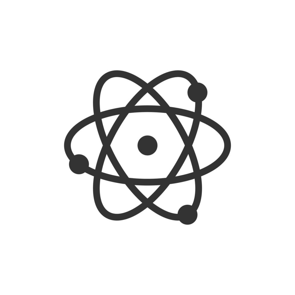 Science icon in flat style. Dna cell vector illustration on white isolated background. Molecule evolution business concept.