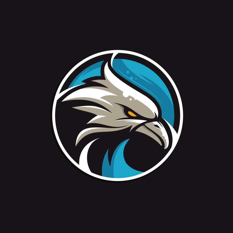 eagle head logo design vector