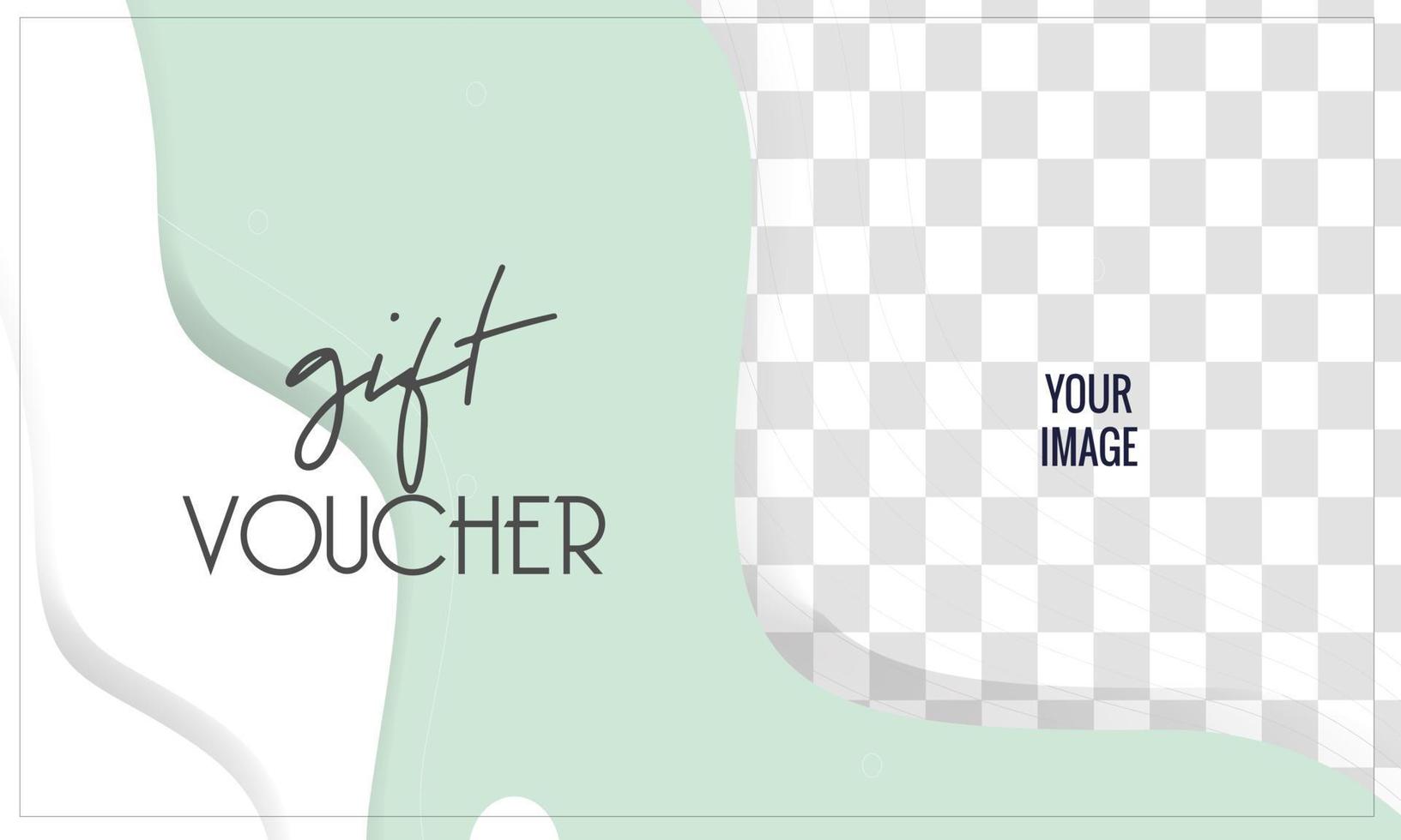 Gift voucher vector illustration. Background design coupon or invitation.