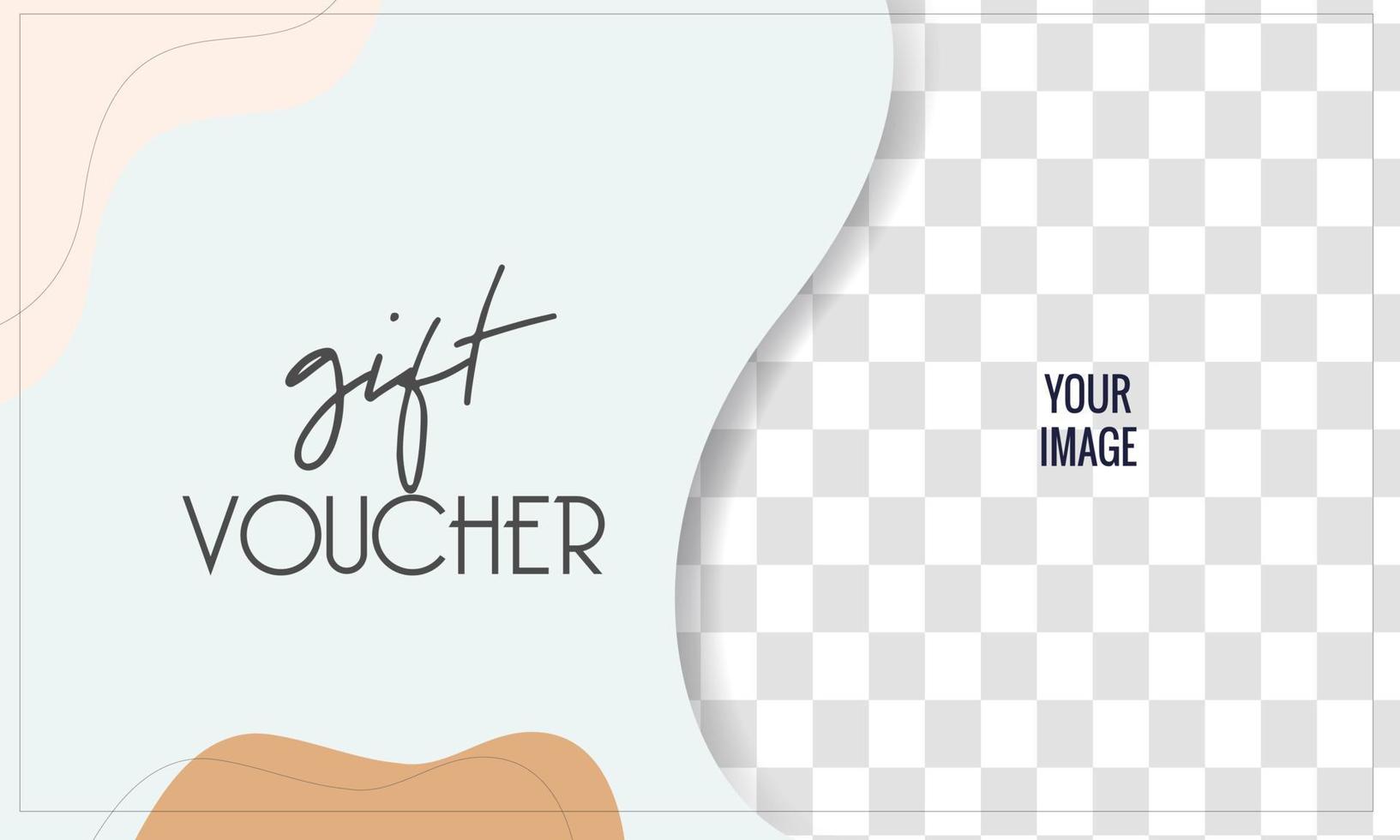 Voucher template vector illustration. Background design coupon or invitation.