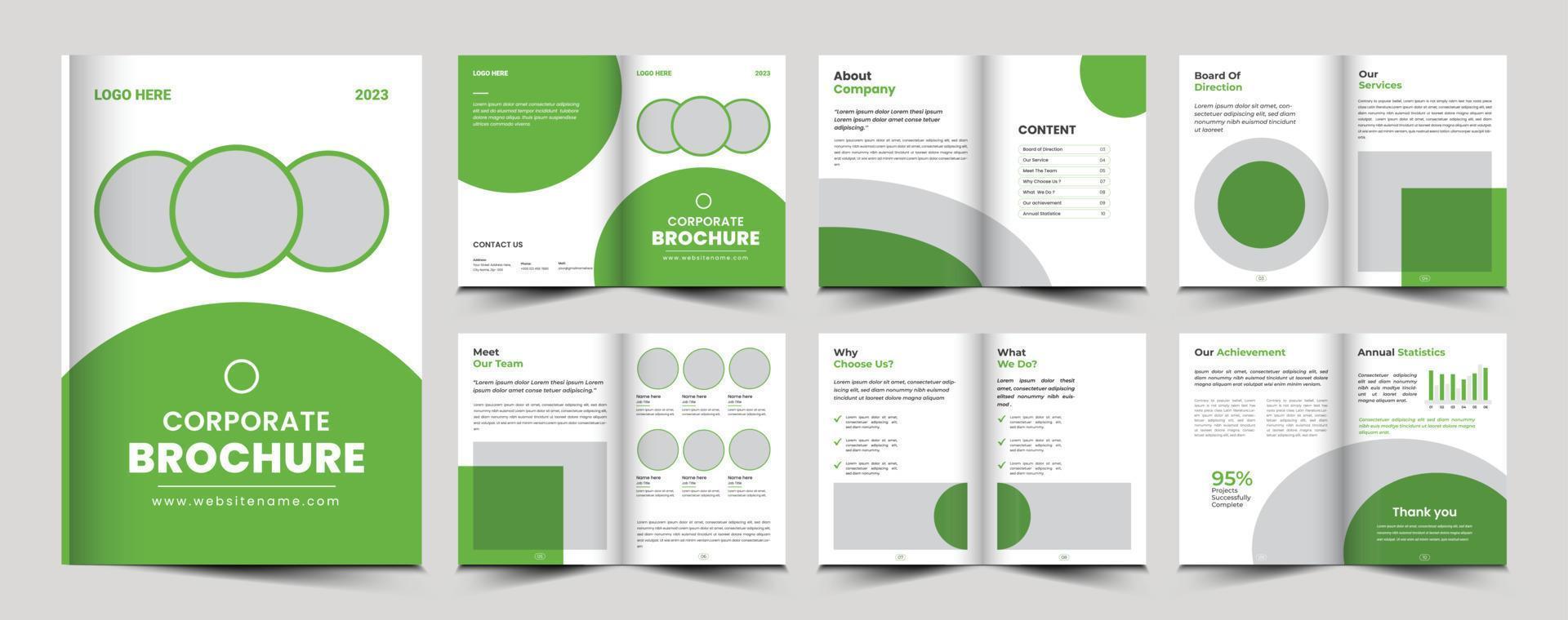 corporate company profile brochure template design vector