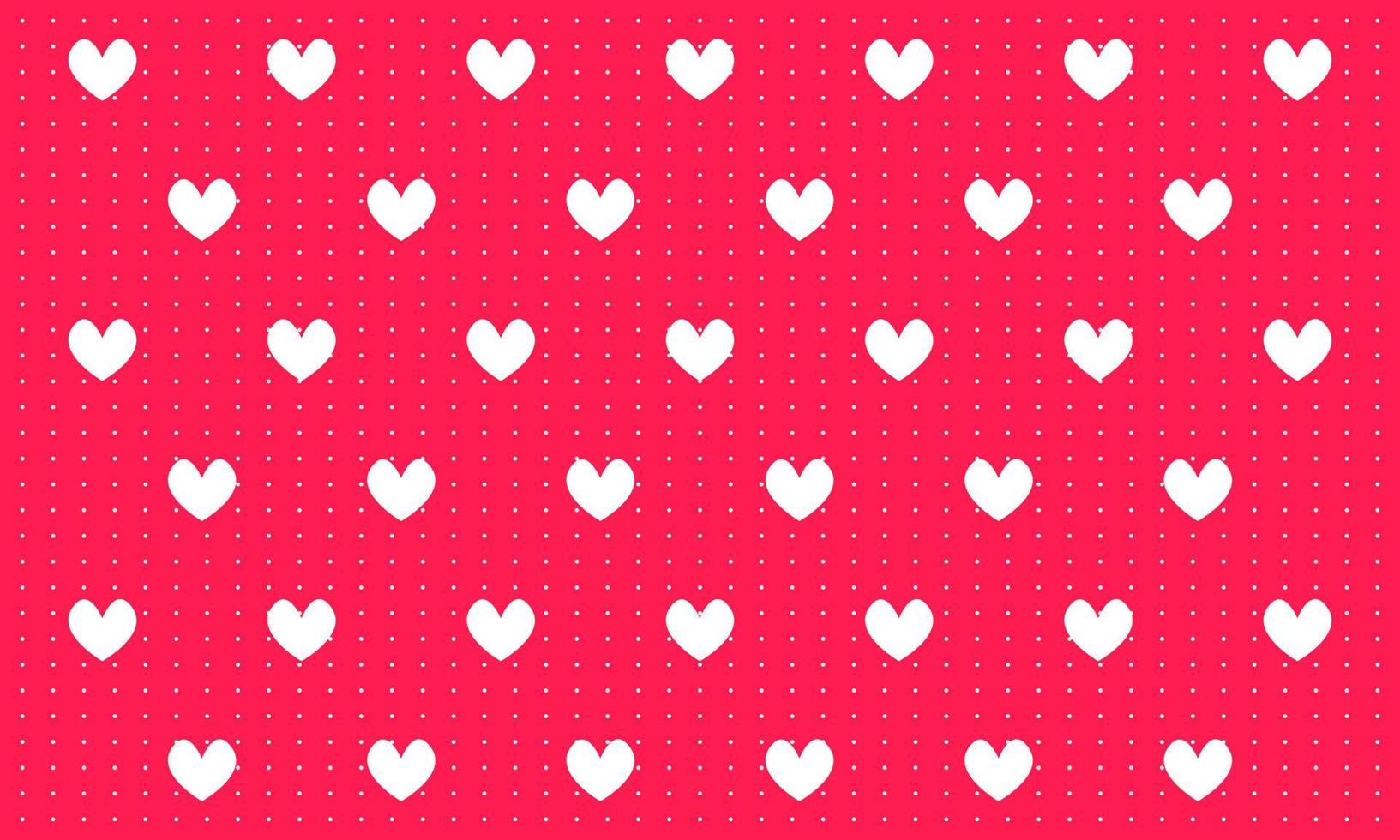 Heart love pattern background. Vector illustration.