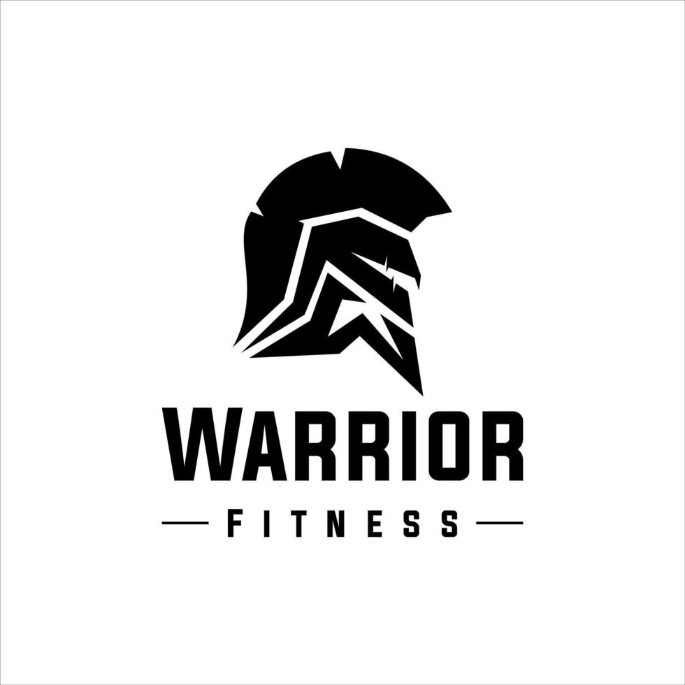 fitness warrior logo vector