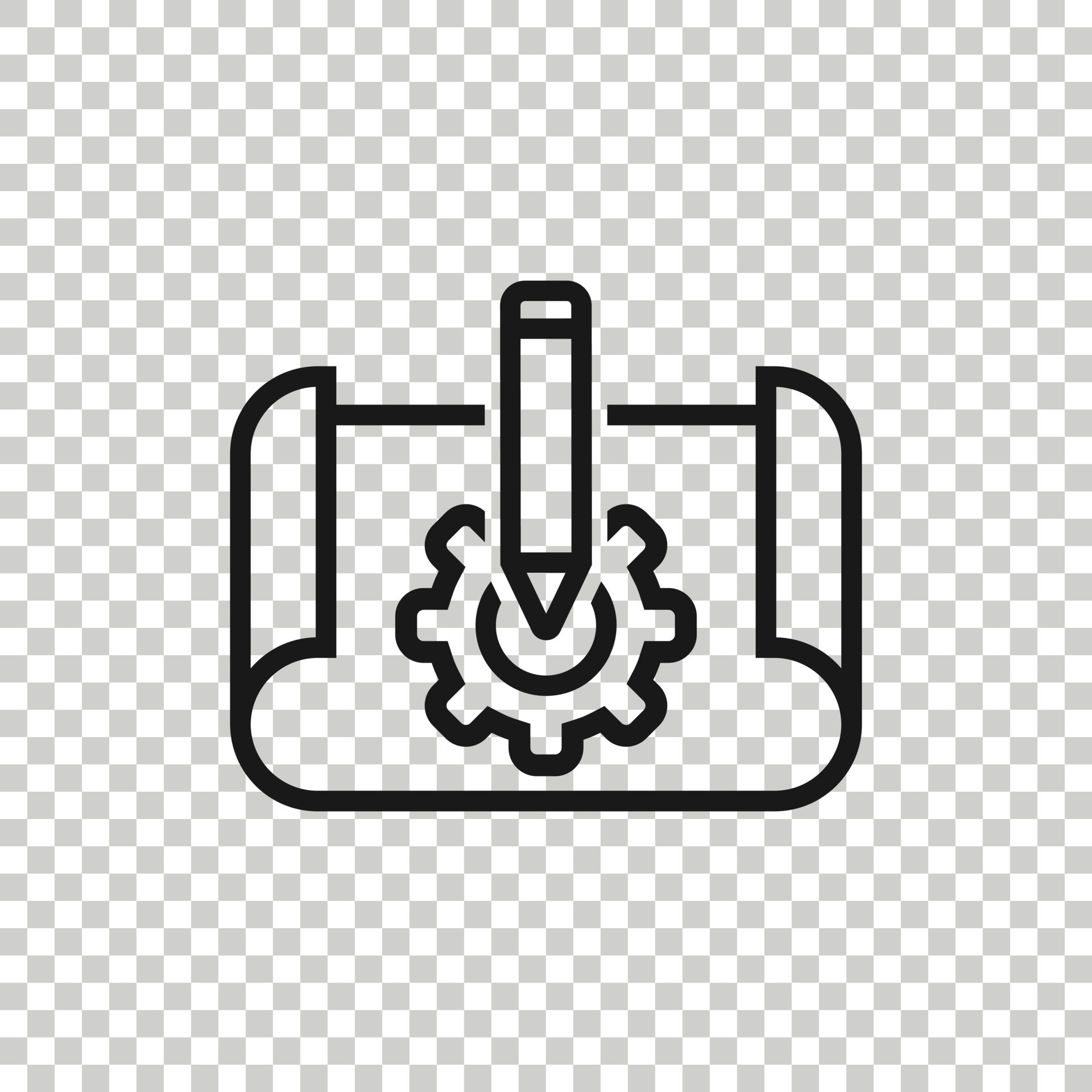 Prototype icon in flat style. Startup vector illustration on white