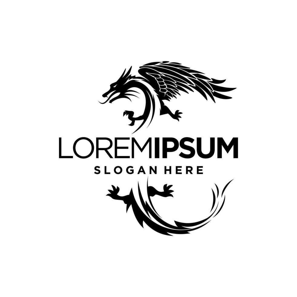 Dragon Logo Design Vector