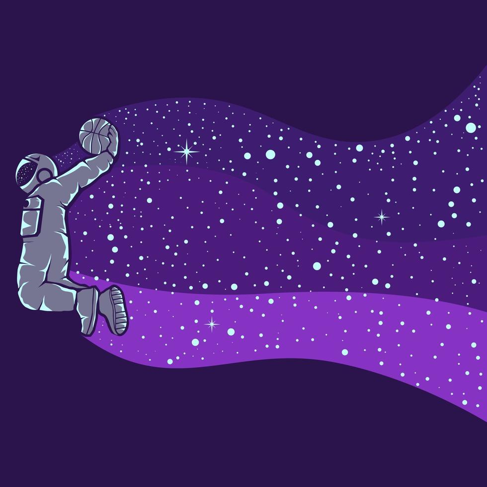 Astronauts have fun logo design illustration vector
