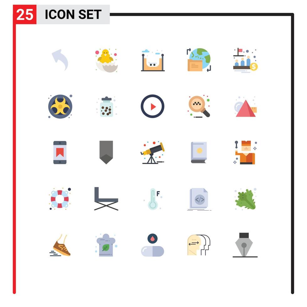 25 Universal Flat Colors Set for Web and Mobile Applications public ipo life fund folder Editable Vector Design Elements