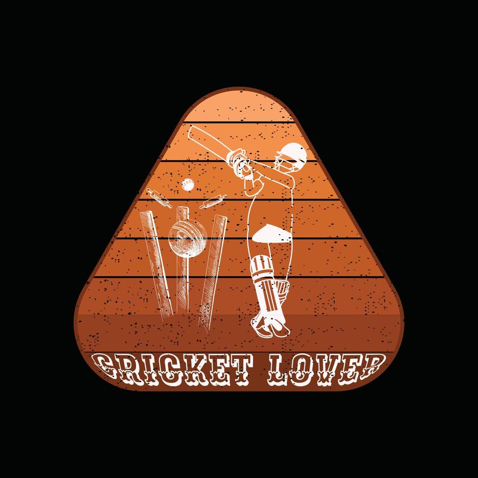 Cricket lover it vector t-shirt design. Cricket t-shirt design. Can be used for Print mugs, sticker designs, greeting cards, posters, bags, and t-shirts.