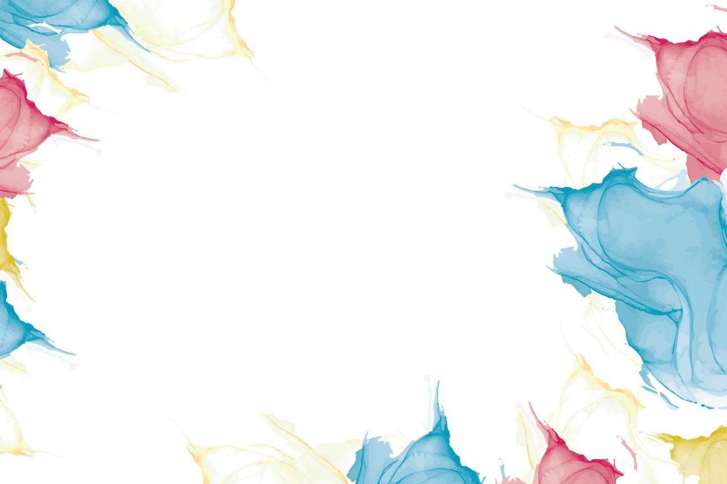 Hand Painted  Watercolor Beautiful Background vector