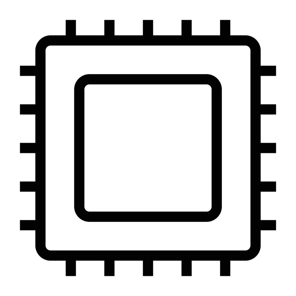 Processor Icon Design vector
