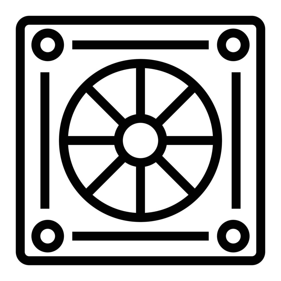 Cooling Fan Icon Design vector