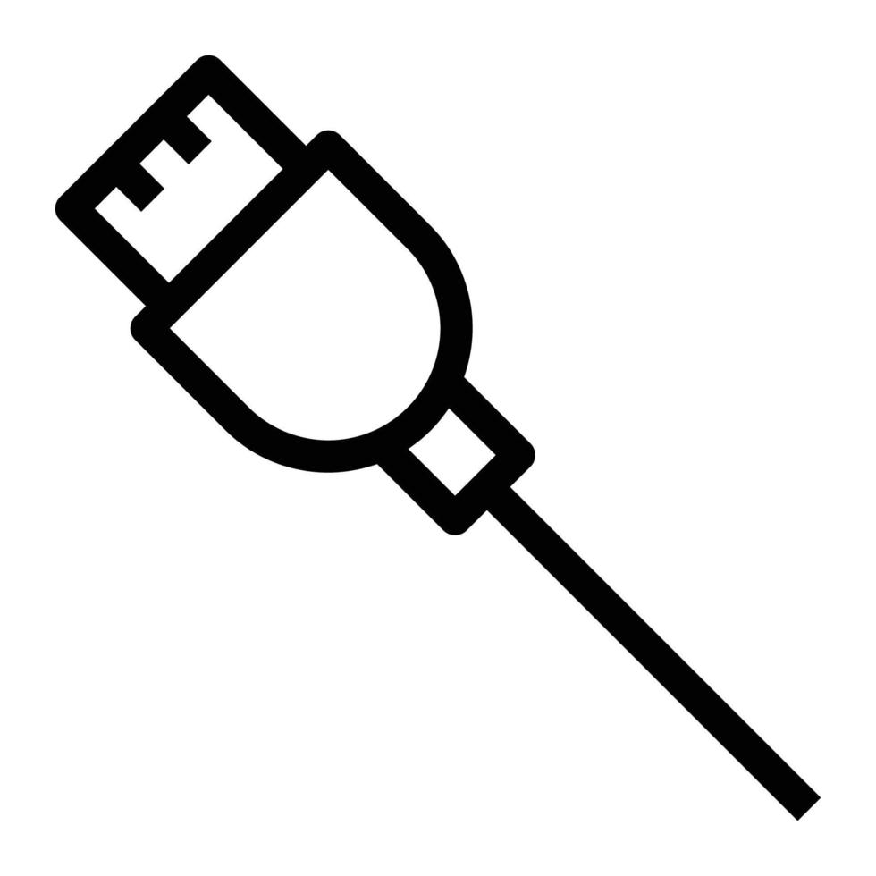 Usb Cable Icon Design vector