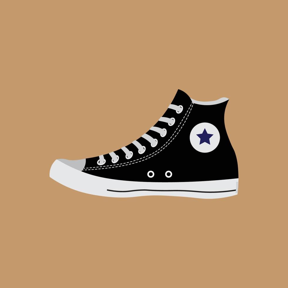 Sneaker shoe . Concept. Flat design. Vector illustration. Sneakers in ...