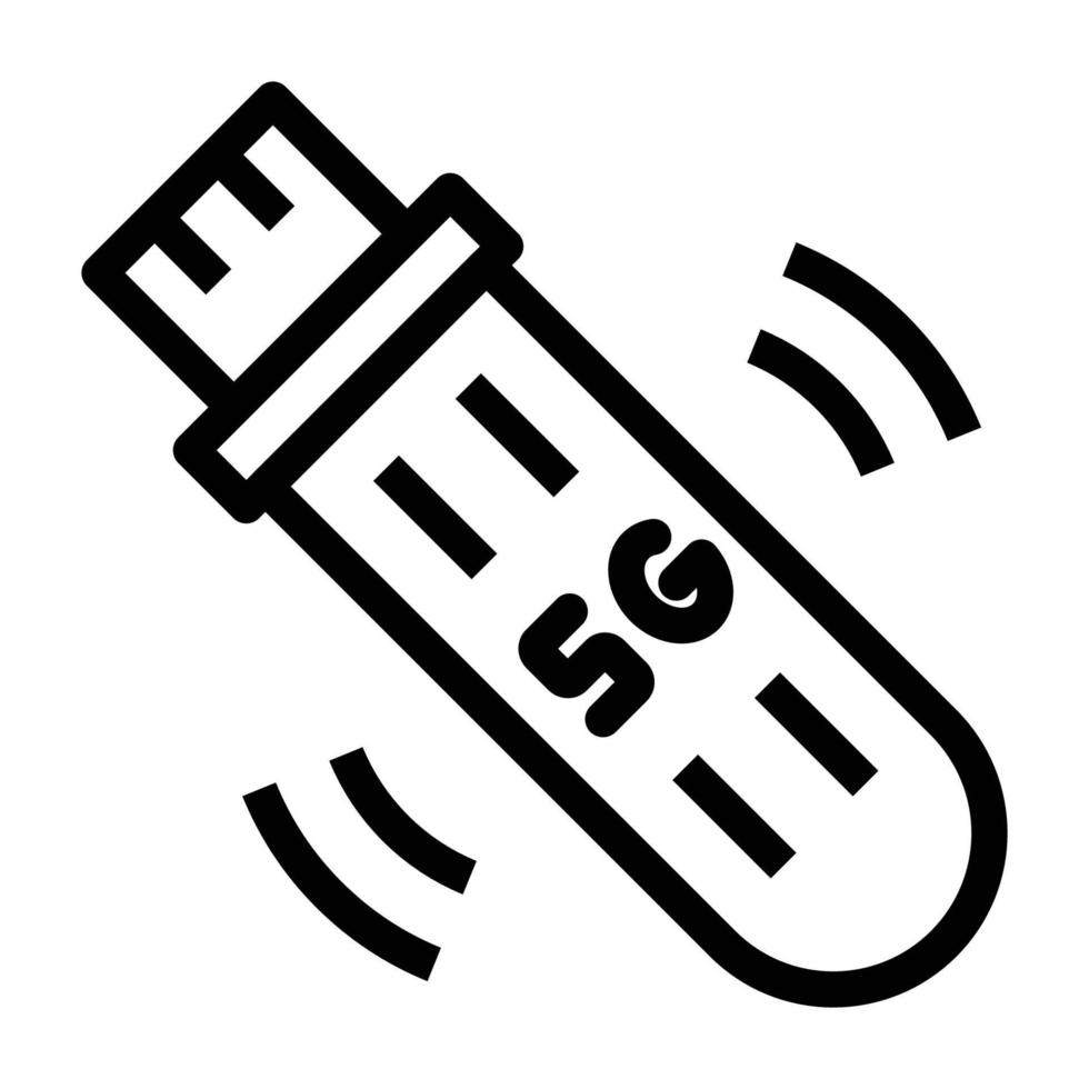 Modem 5G Icon Design vector