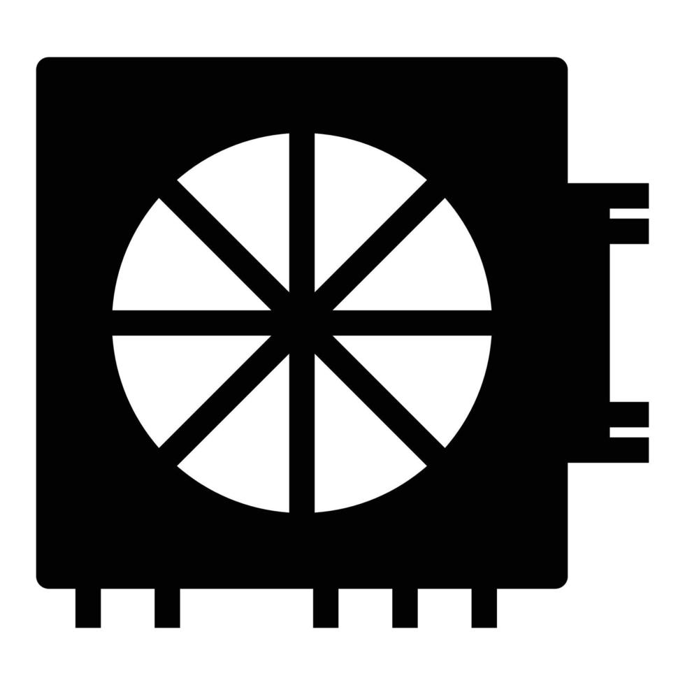 Graphic Card Solid Icon vector
