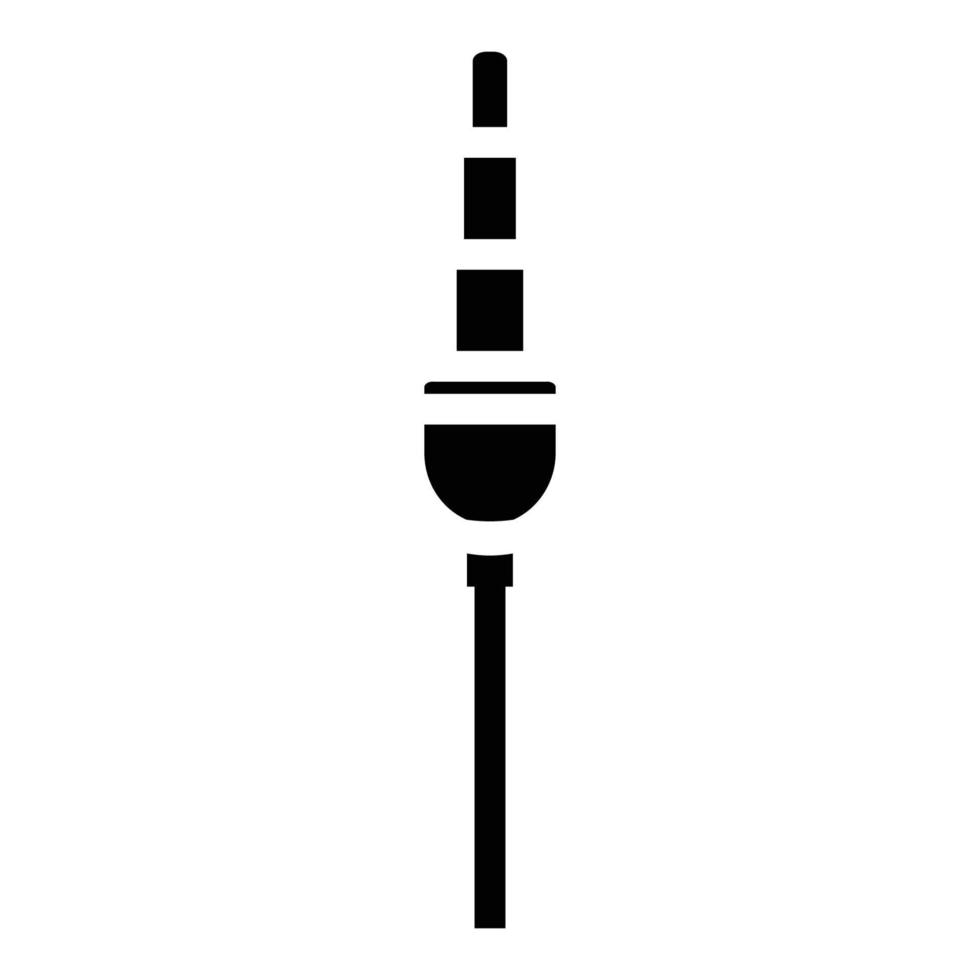 Jack Audio Solid Icon vector