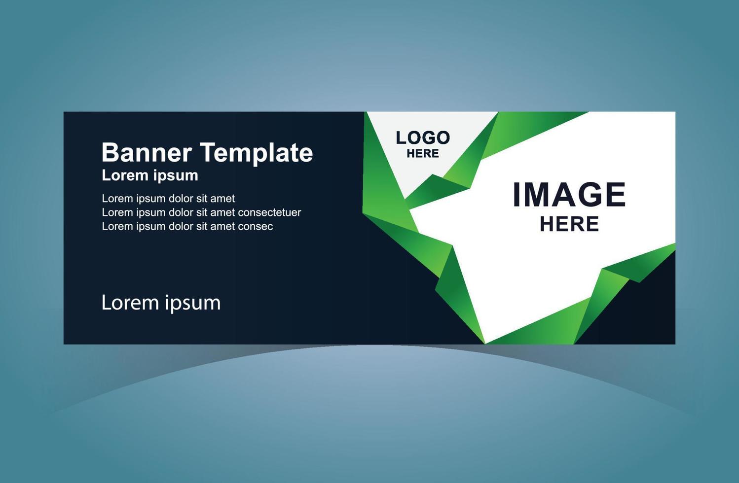 Modern, Professional Web Banner Design Template. Social Media Digital Marketing  Cover. vector