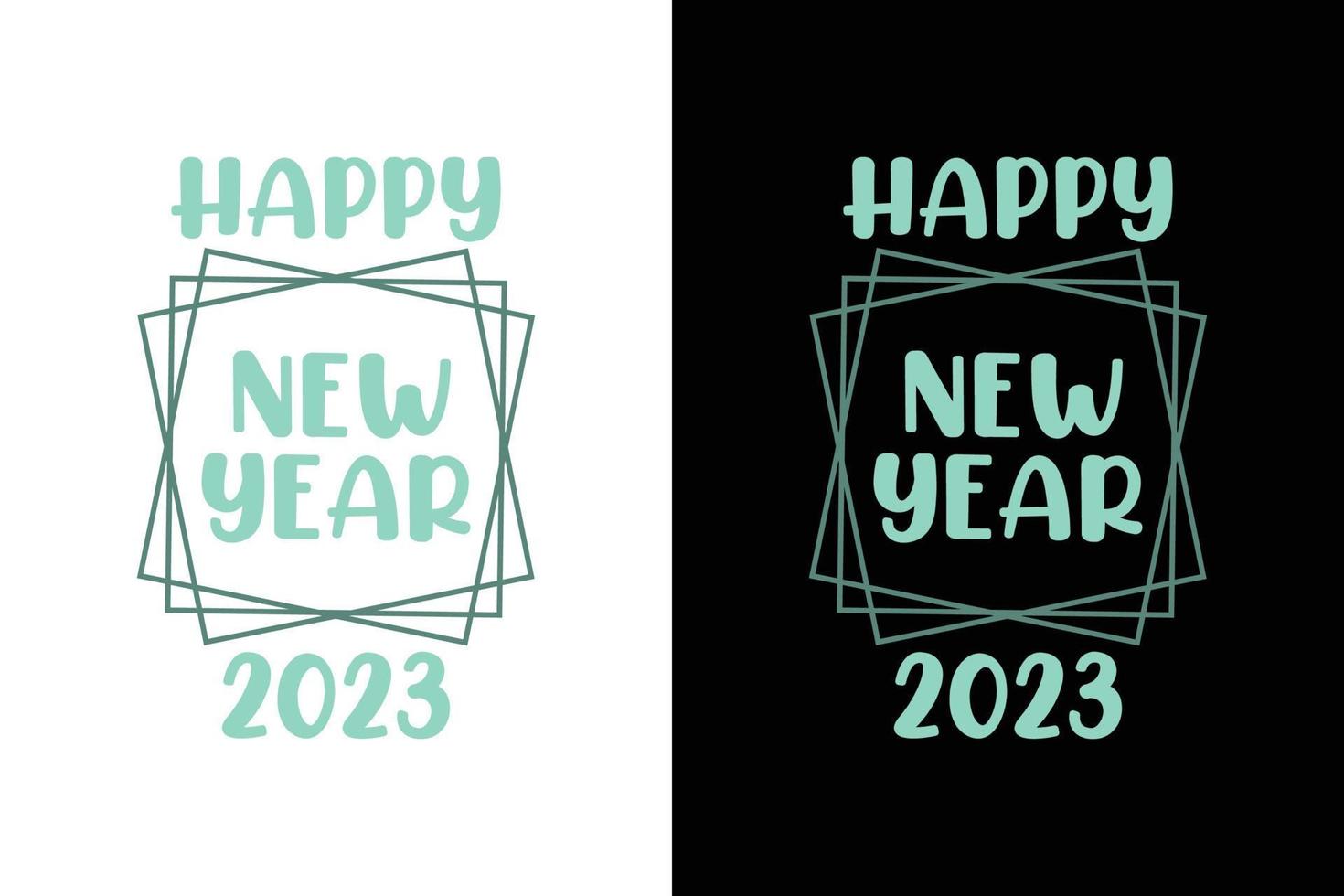HAPPY NEW YEAR 2023 T SHIRT vector