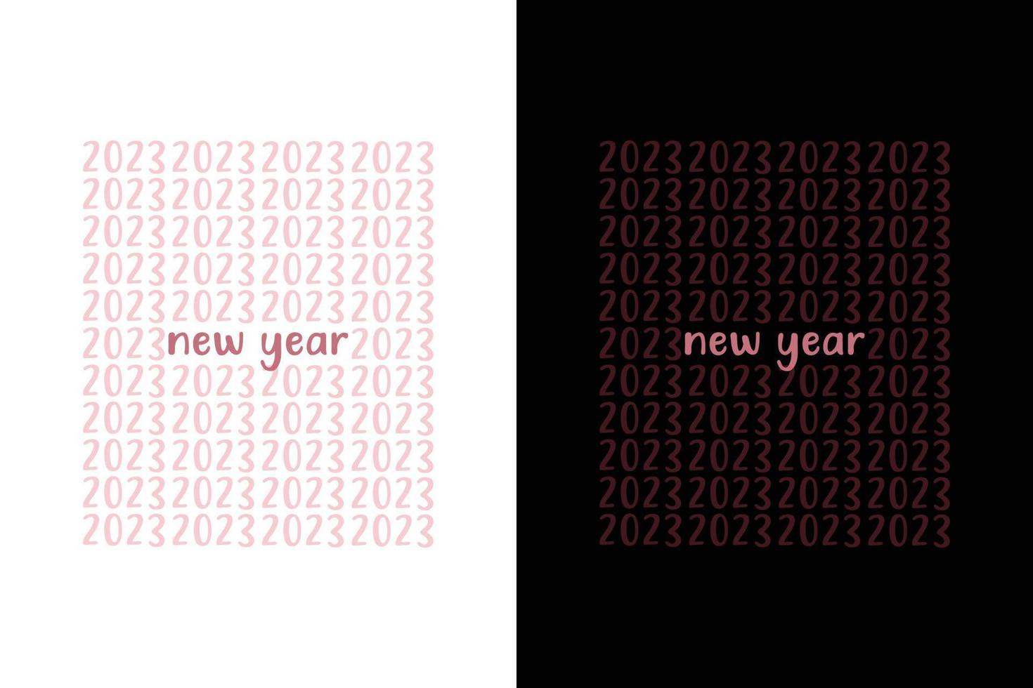 NEW YEAR 2023 T SHIRT vector