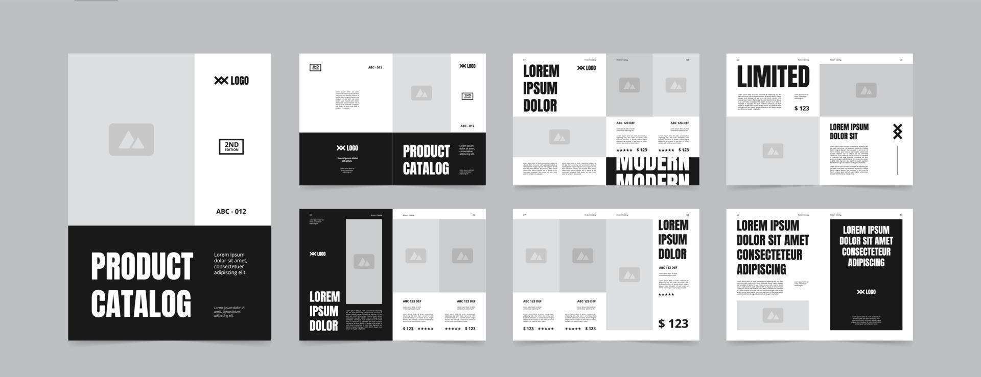 modern a4 product catalog design template vector