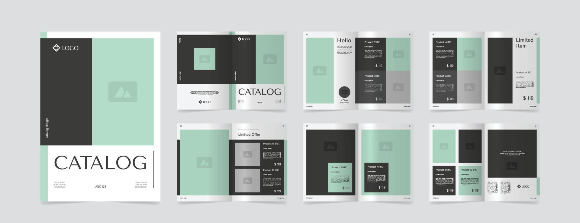 modern a4 product catalog design template vector