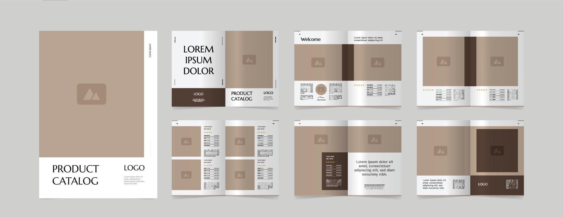 modern a4 product catalog design template vector