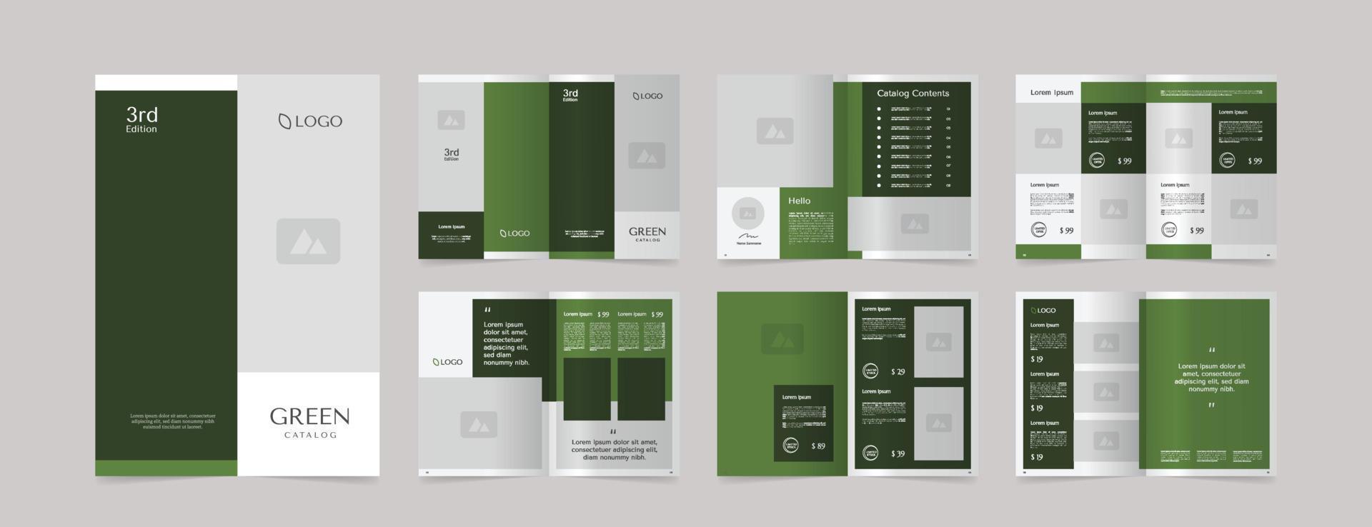 modern a4 product catalog design template vector