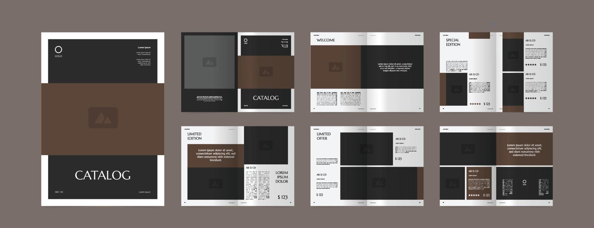 modern a4 product catalog design template vector