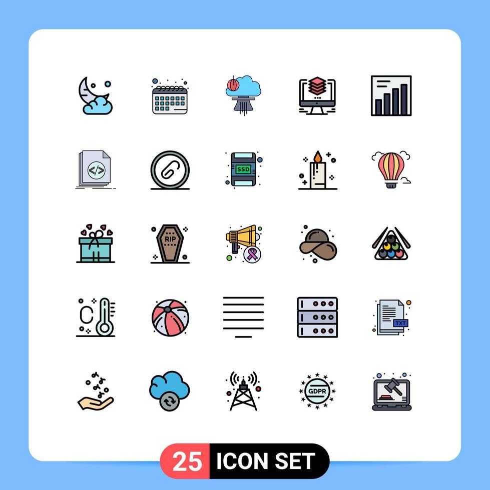 25 Creative Icons Modern Signs and Symbols of duplicate file bomb design war Editable Vector Design Elements