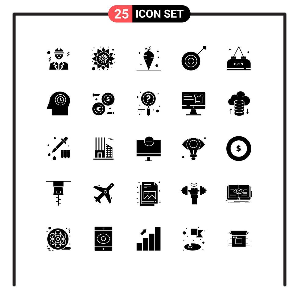Modern Set of 25 Solid Glyphs and symbols such as meal drink thanksgiving trophy collection Editable Vector Design Elements