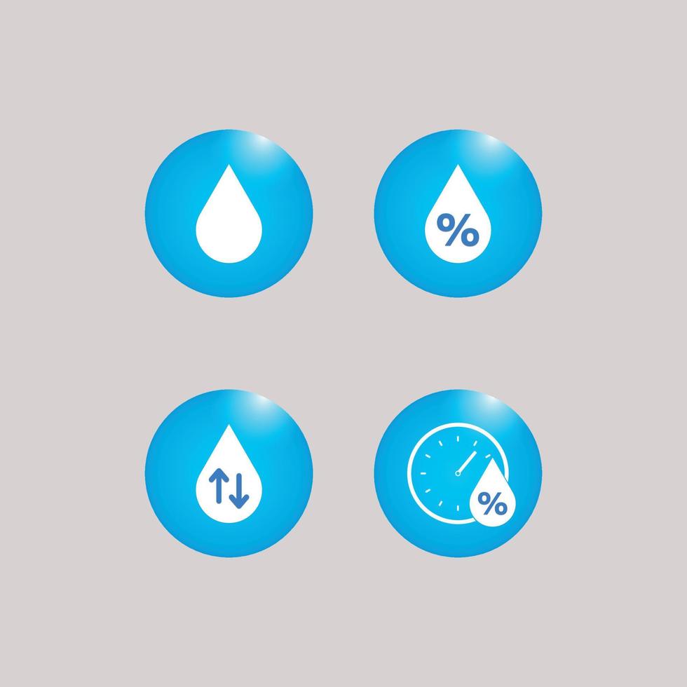 Humidity level vector icon